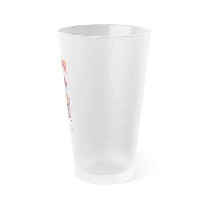 HAMBURGER THE MOTION PICTURE 1986 Movie Poster - Frosted Pint Glass 16oz - Go Mug Yourself