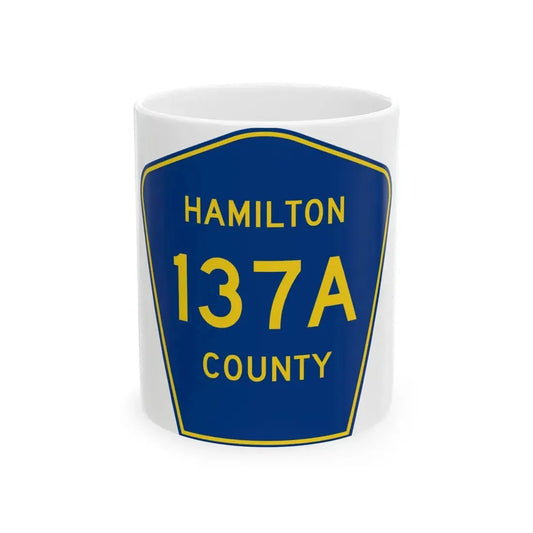 Hamilton County 137A (Florida) (Road Sign) White Coffee Mug 11oz - Go Mug Yourself