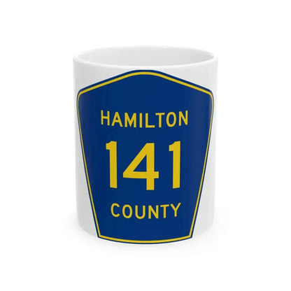 Hamilton County 141 (Florida) (Road Sign) White Coffee Mug 11oz - Go Mug Yourself