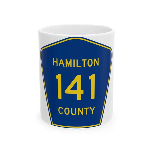 Hamilton County 141 (Florida) (Road Sign) White Coffee Mug 11oz - Go Mug Yourself