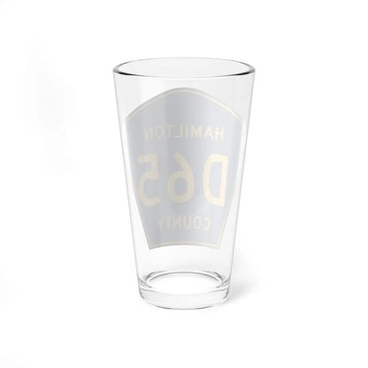 Hamilton County Route D65 IA (Iowa) (Road Sign) Pint Glass 16oz - Go Mug Yourself