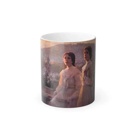 Hamilton Hamilton (1847-1928) Lil'l Southern Belles - oil on canvas painting 1894 - Color Changing Mug 11oz 11oz - Go Mug Yourself