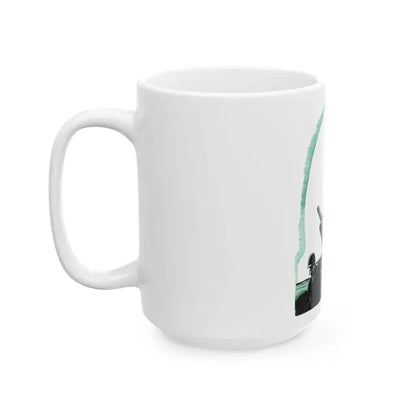 Hamilton's Battery, Blue Book Magazine, August 1950 - White Coffee Mug - Go Mug Yourself