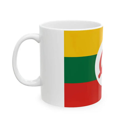 Hammer and Sickle flag of Burma (Myanmar) White Coffee Mug - Go Mug Yourself