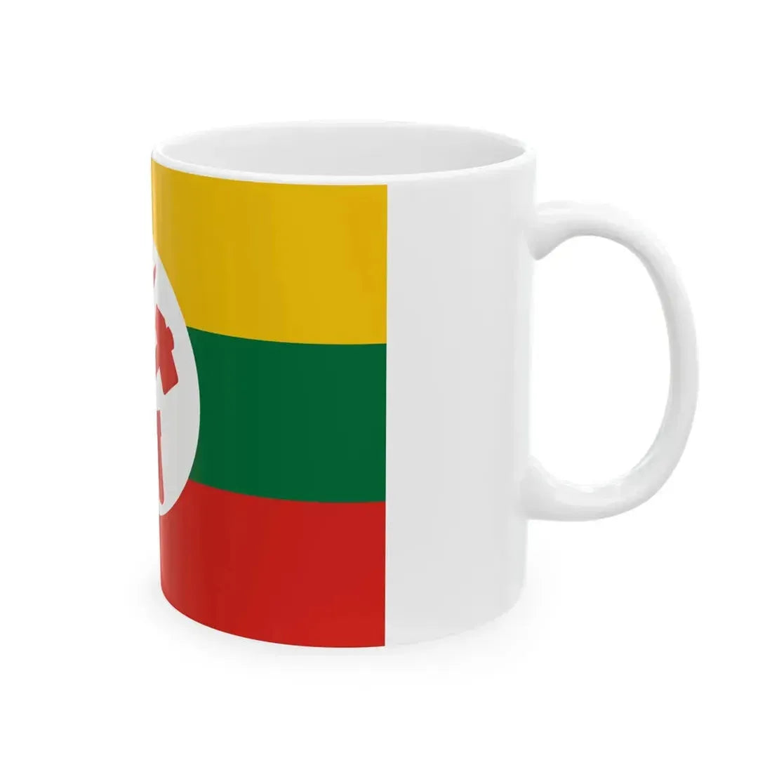 Hammer and Sickle flag of Burma (Myanmar) White Coffee Mug - Go Mug Yourself