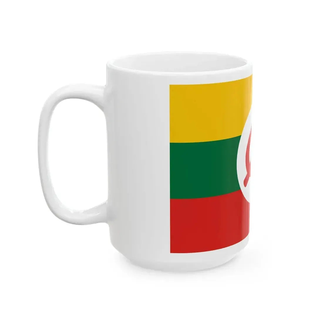 Hammer and Sickle flag of Burma (Myanmar) White Coffee Mug - Go Mug Yourself