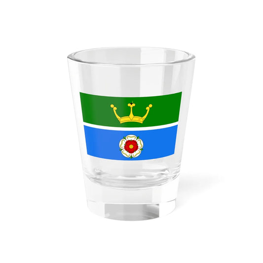 Hampshire green and blue flag (England) Shot Glass 1.5oz 1.5oz - Go Mug Yourself