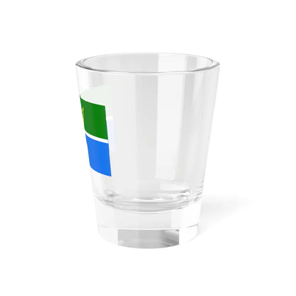 Hampshire green and blue flag (England) Shot Glass 1.5oz - Go Mug Yourself