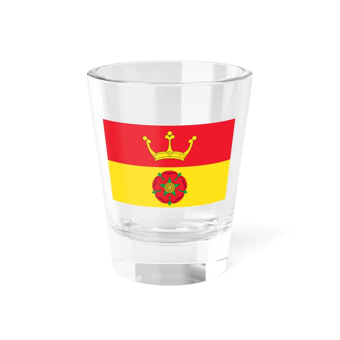 Hampshire red and gold flag 1 (England) Shot Glass 1.5oz 1.5oz - Go Mug Yourself