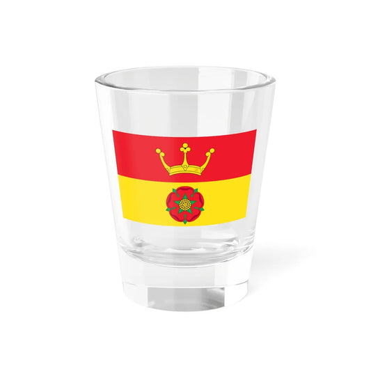Hampshire red and gold flag 1 (England) Shot Glass 1.5oz 1.5oz - Go Mug Yourself