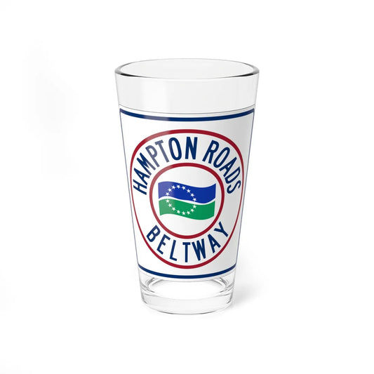 Hampton Roads Beltway (Virginia) (Road Sign) Pint Glass 16oz 16oz - Go Mug Yourself