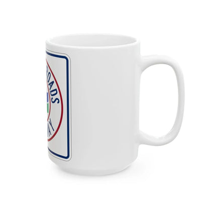 Hampton Roads Beltway (Virginia) (Road Sign) White Coffee Mug - Go Mug Yourself