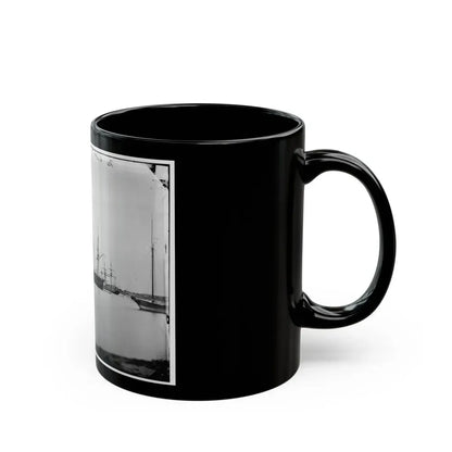 Hampton Roads, Va.  School Ship U.S.S. Sabine (U.S. Civil War) Black Coffee Mug - Go Mug Yourself