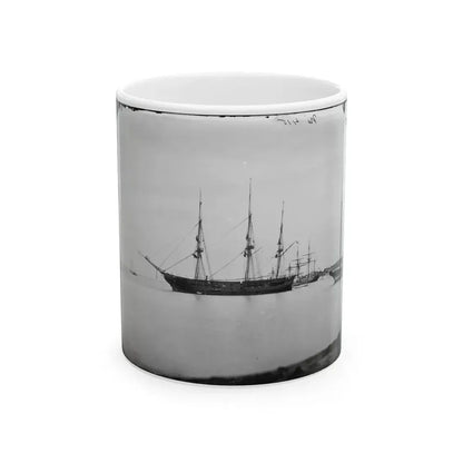 Hampton Roads, Va.  School Ship U.S.S. Sabine (U.S. Civil War) White Coffee Mug 11oz - Go Mug Yourself
