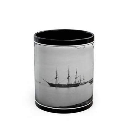 Hampton Roads, Va. School Ship U.S.S. Sabine (U.S. Civil War) Black Coffee Mug-11oz-Go Mug Yourself