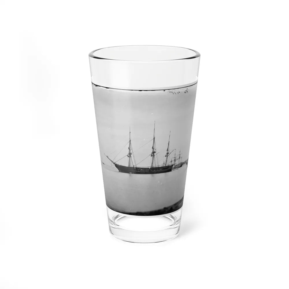 Hampton Roads, Va. School Ship U.S.S. Sabine (U.S. Civil War) Pint Glass 16oz-16oz-Go Mug Yourself