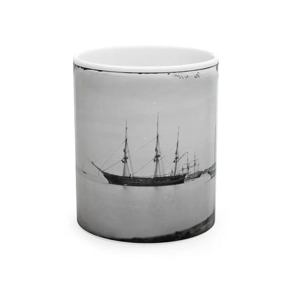 Hampton Roads, Va. School Ship U.S.S. Sabine (U.S. Civil War) White Coffee Mug-11oz-Go Mug Yourself