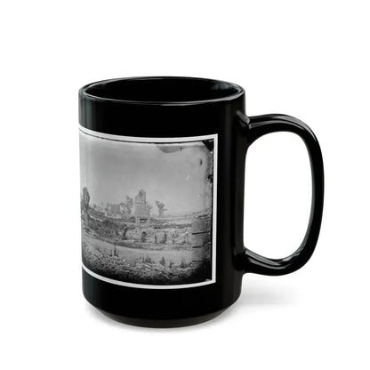 Hampton, Va. Brick Chimneys, Etc., Of Burned Houses (U.S. Civil War) Black Coffee Mug - Go Mug Yourself