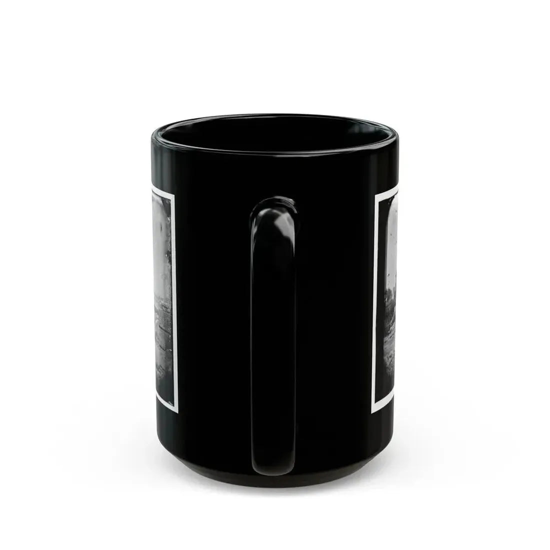 Hampton, Va. Brick Chimneys, Etc., Of Burned Houses (U.S. Civil War) Black Coffee Mug - Go Mug Yourself