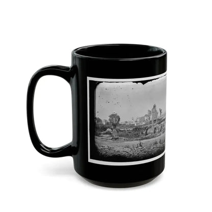 Hampton, Va. Brick Chimneys, Etc., Of Burned Houses (U.S. Civil War) Black Coffee Mug - Go Mug Yourself