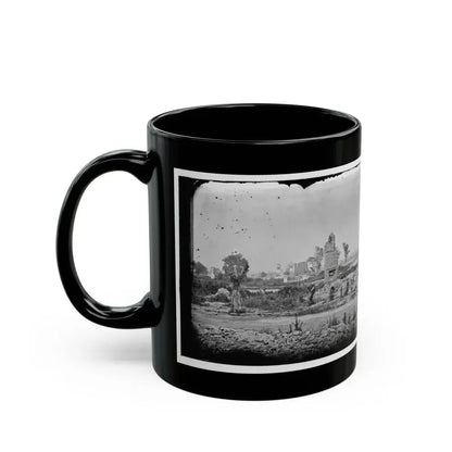 Hampton, Va. Brick Chimneys, Etc., Of Burned Houses (U.S. Civil War) Black Coffee Mug - Go Mug Yourself