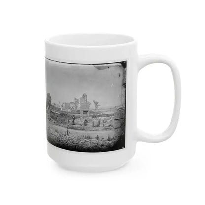 Hampton, Va. Brick Chimneys, Etc., Of Burned Houses (U.S. Civil War) White Coffee Mug - Go Mug Yourself