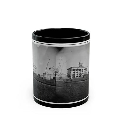 Hampton, Va. Chesapeake Hospital And Grounds (U.S. Civil War) Black Coffee Mug 11oz - Go Mug Yourself