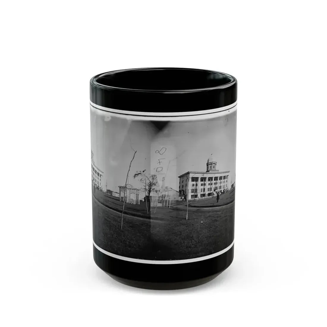 Hampton, Va. Chesapeake Hospital And Grounds (U.S. Civil War) Black Coffee Mug 15oz - Go Mug Yourself