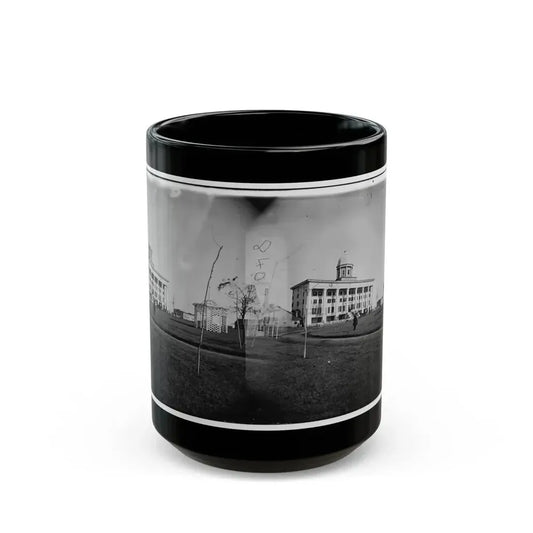 Hampton, Va. Chesapeake Hospital And Grounds (U.S. Civil War) Black Coffee Mug 15oz - Go Mug Yourself