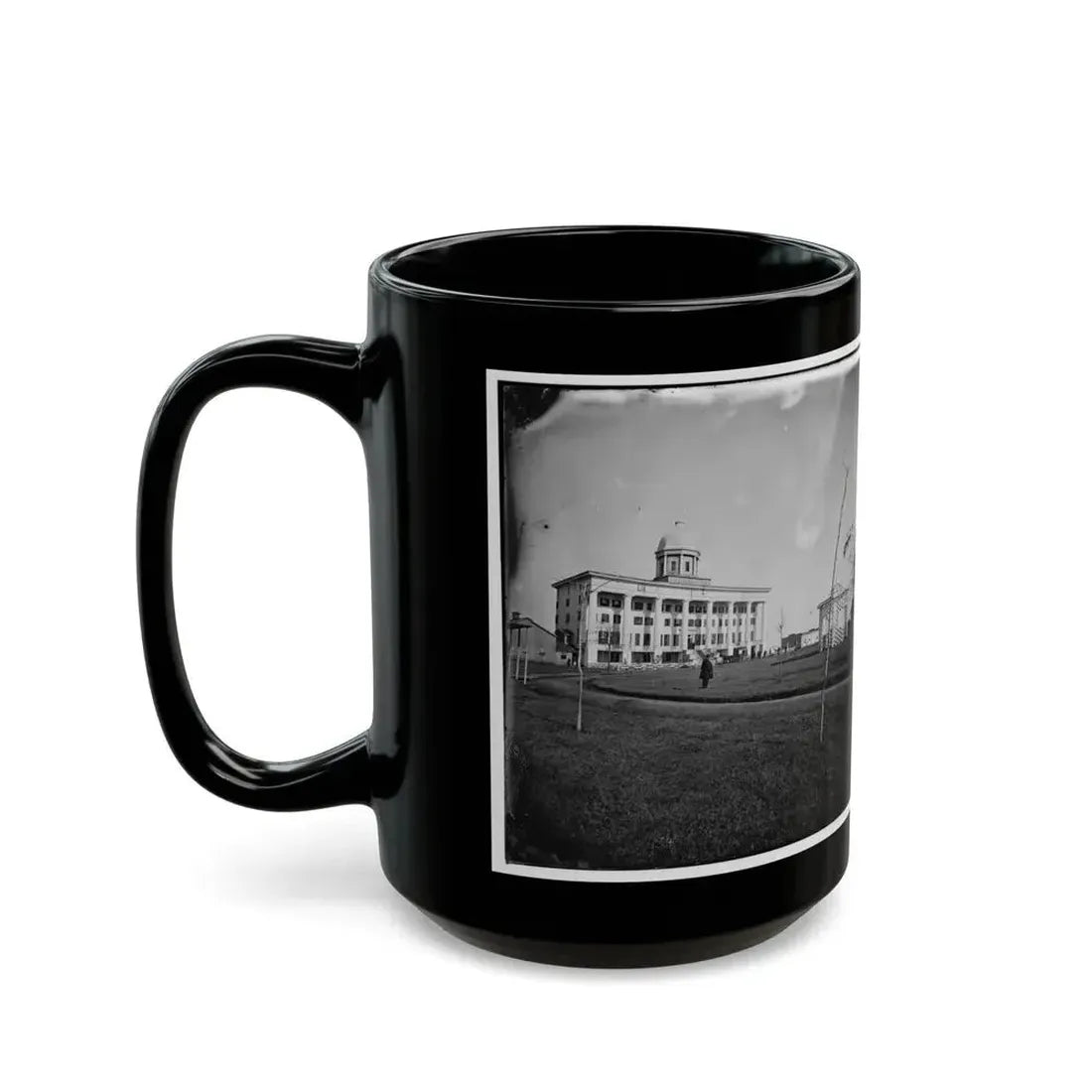 Hampton, Va. Chesapeake Hospital And Grounds (U.S. Civil War) Black Coffee Mug - Go Mug Yourself