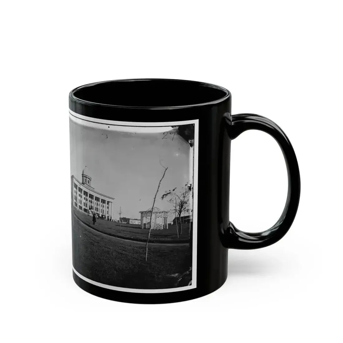 Hampton, Va. Chesapeake Hospital And Grounds (U.S. Civil War) Black Coffee Mug - Go Mug Yourself