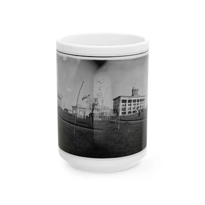 Hampton, Va. Chesapeake Hospital And Grounds (U.S. Civil War) White Coffee Mug 15oz - Go Mug Yourself