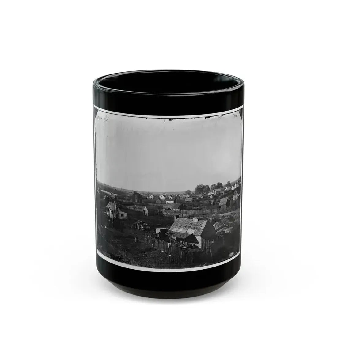 Hampton, Va. View Of The Town (U.S. Civil War) Black Coffee Mug 15oz - Go Mug Yourself