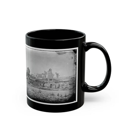 Hampton, Va. Brick Chimneys, Etc., Of Burned Houses (U.S. Civil War) Black Coffee Mug-Go Mug Yourself