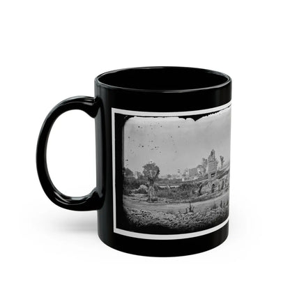 Hampton, Va. Brick Chimneys, Etc., Of Burned Houses (U.S. Civil War) Black Coffee Mug-Go Mug Yourself