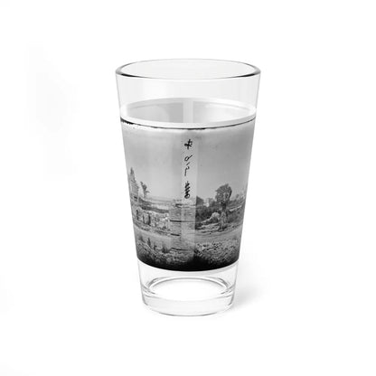 Hampton, Va. Brick Chimneys, Etc., Of Burned Houses (U.S. Civil War) Pint Glass 16oz-16oz-Go Mug Yourself