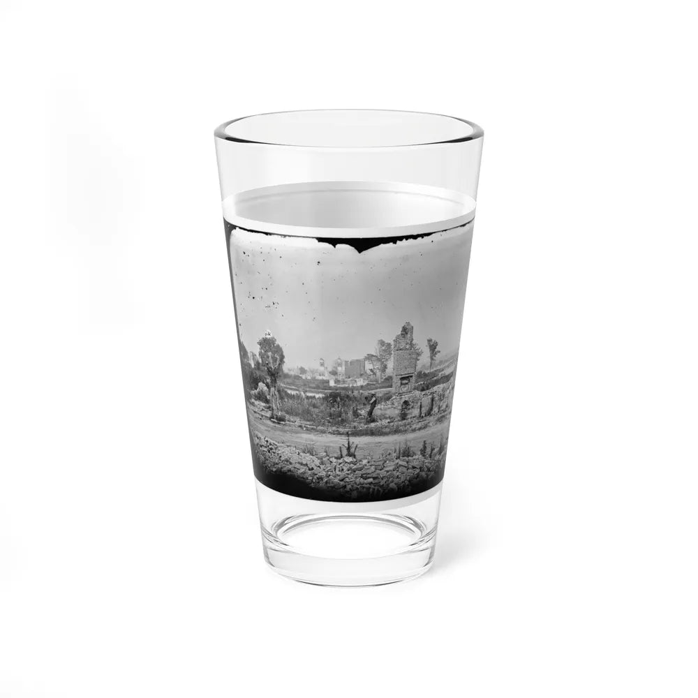 Hampton, Va. Brick Chimneys, Etc., Of Burned Houses (U.S. Civil War) Pint Glass 16oz-Go Mug Yourself