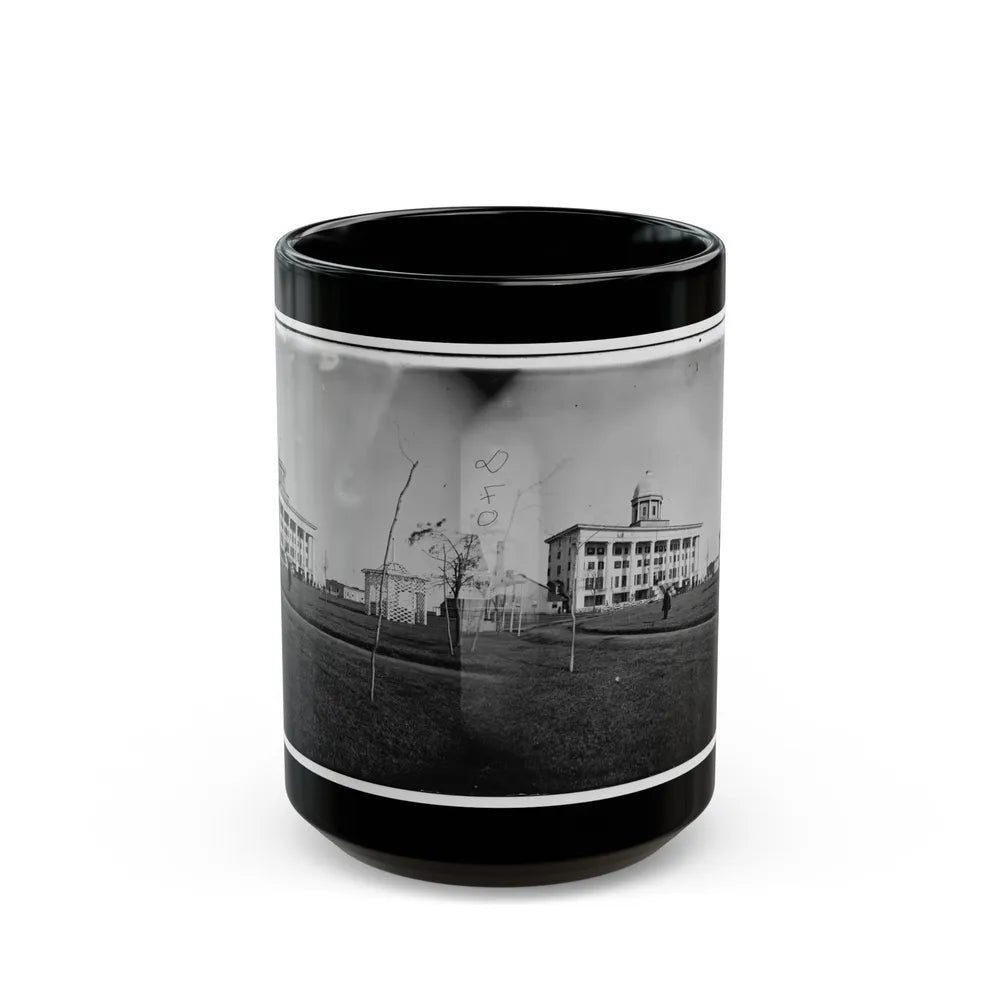 Hampton, Va. Chesapeake Hospital And Grounds (U.S. Civil War) Black Coffee Mug-15oz-Go Mug Yourself