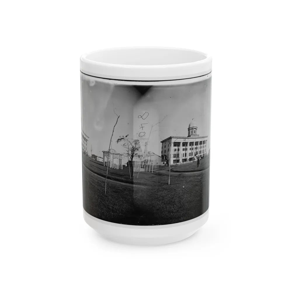 Hampton, Va. Chesapeake Hospital And Grounds (U.S. Civil War) White Coffee Mug-15oz-Go Mug Yourself