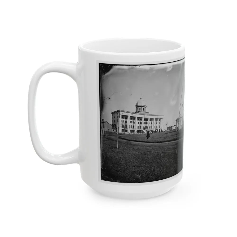 Hampton, Va. Chesapeake Hospital And Grounds (U.S. Civil War) White Coffee Mug-Go Mug Yourself