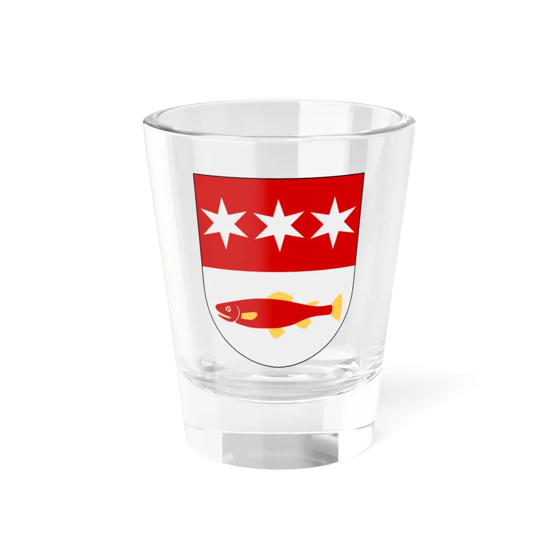 Hamrånge vapen (Sweden) (Coat of Arms) Shot Glass 1.5oz 1.5oz - Go Mug Yourself