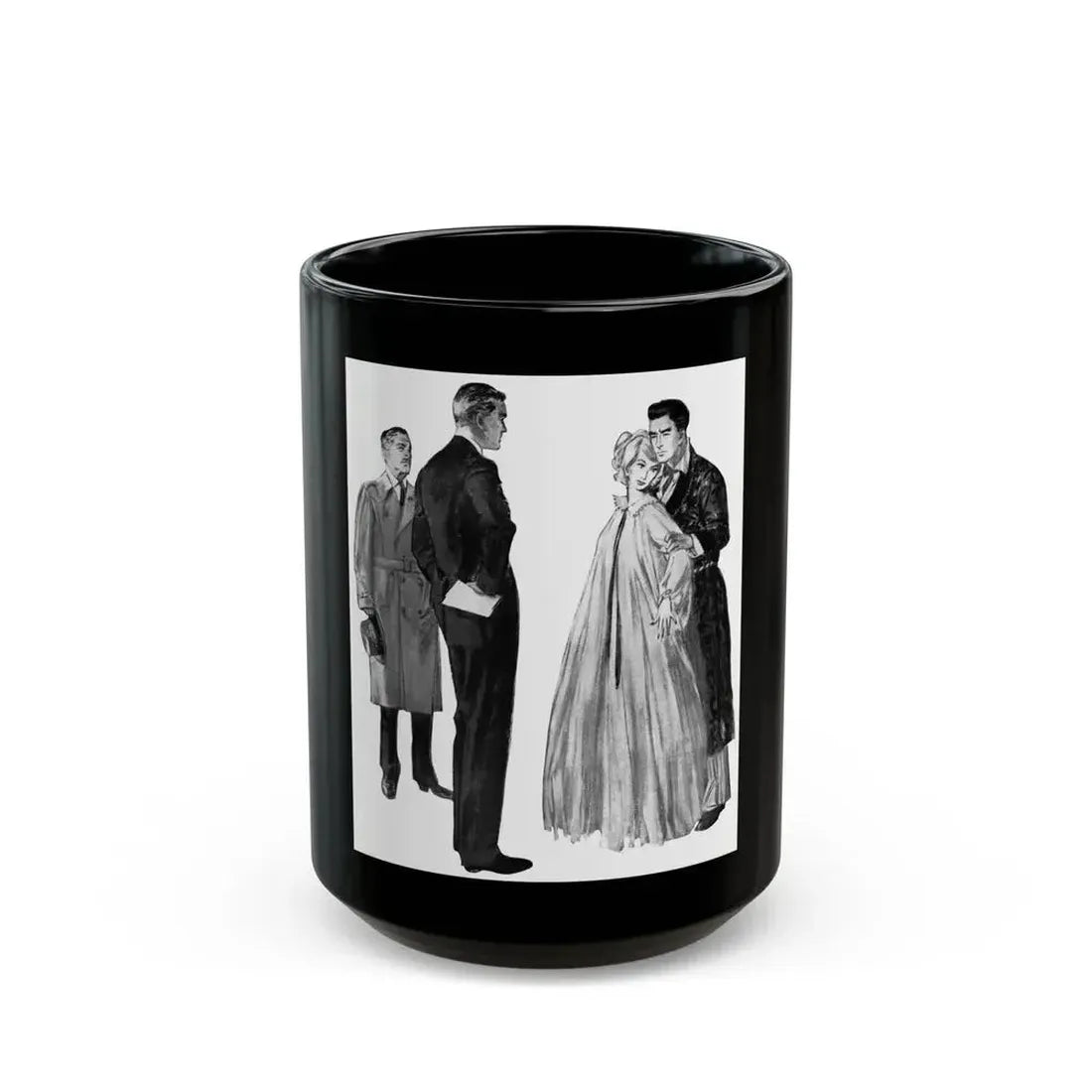 Hand In Glove by Ngaio Marsh, Woman's Home Journal, 1962 - Black Coffee Mug 15oz - Go Mug Yourself