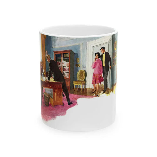 Hand In Glove by Ngaio Marsh, Woman's Journal, 1962 - White Coffee Mug 11oz - Go Mug Yourself