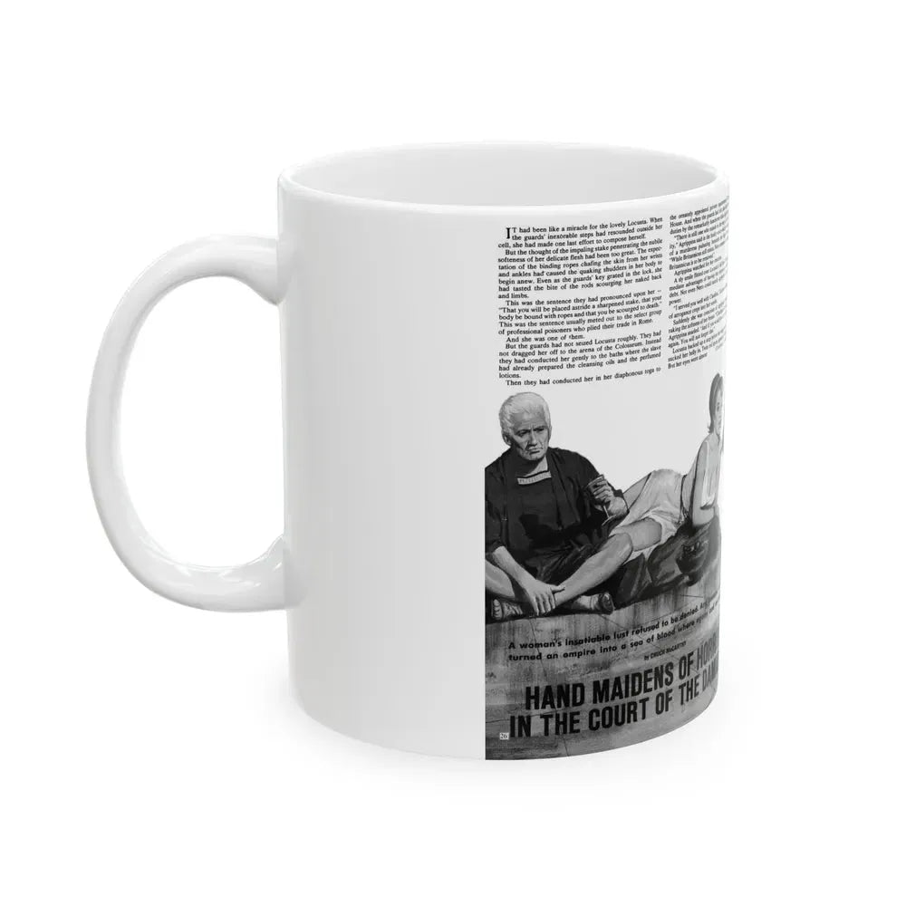 Hand Maidens of Horror in the Court of the Damned, World of Men - White Coffee Mug - Go Mug Yourself