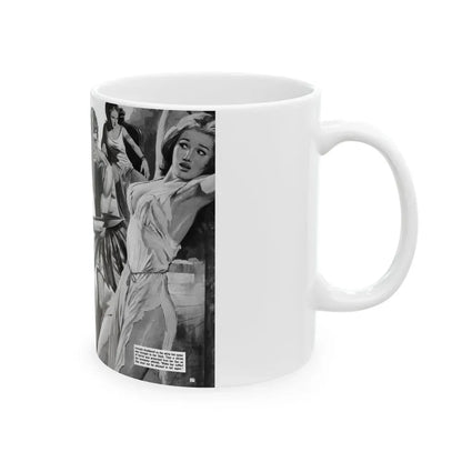 Hand Maidens of Horror in the Court of the Damned, World of Men - White Coffee Mug - Go Mug Yourself