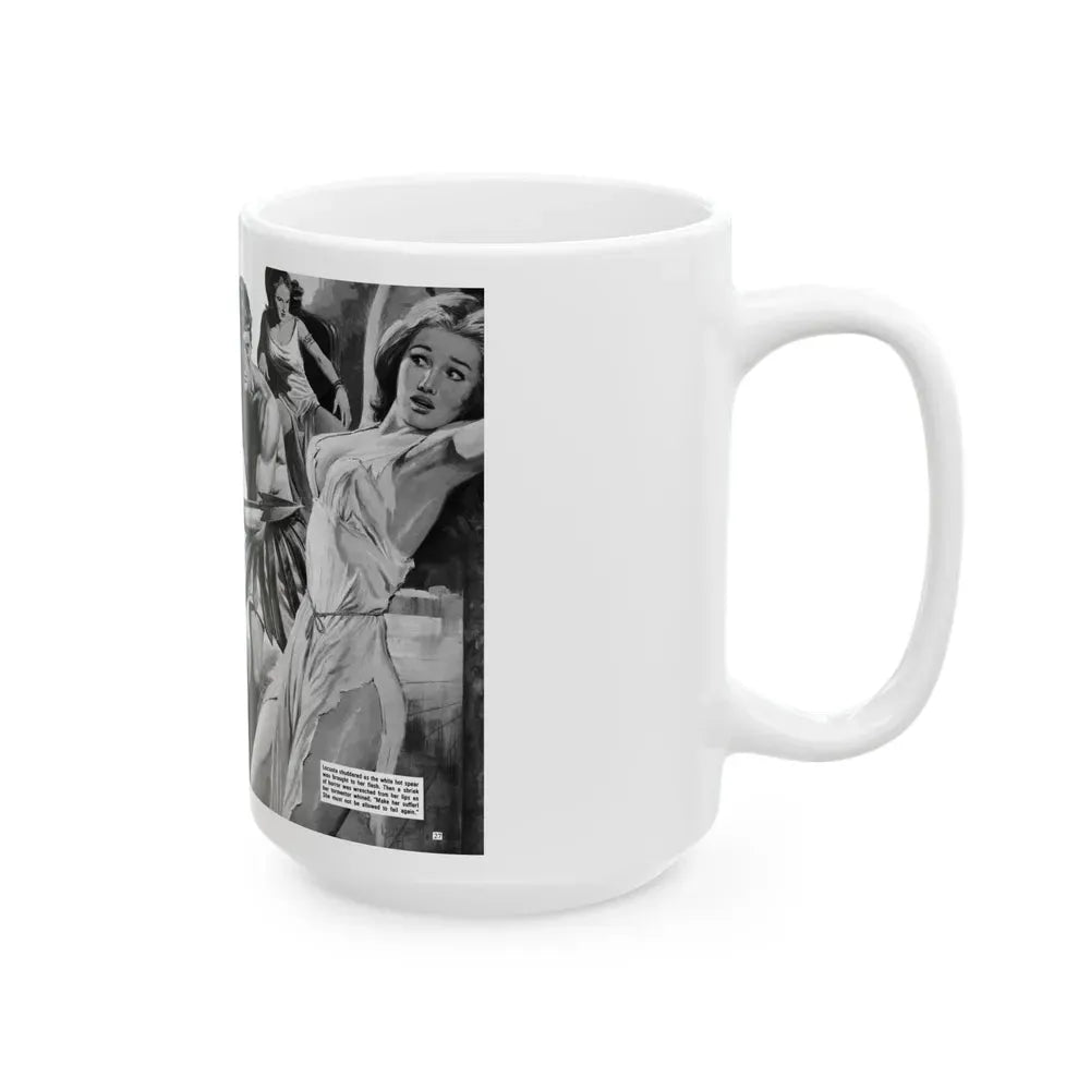 Hand Maidens of Horror in the Court of the Damned, World of Men - White Coffee Mug - Go Mug Yourself