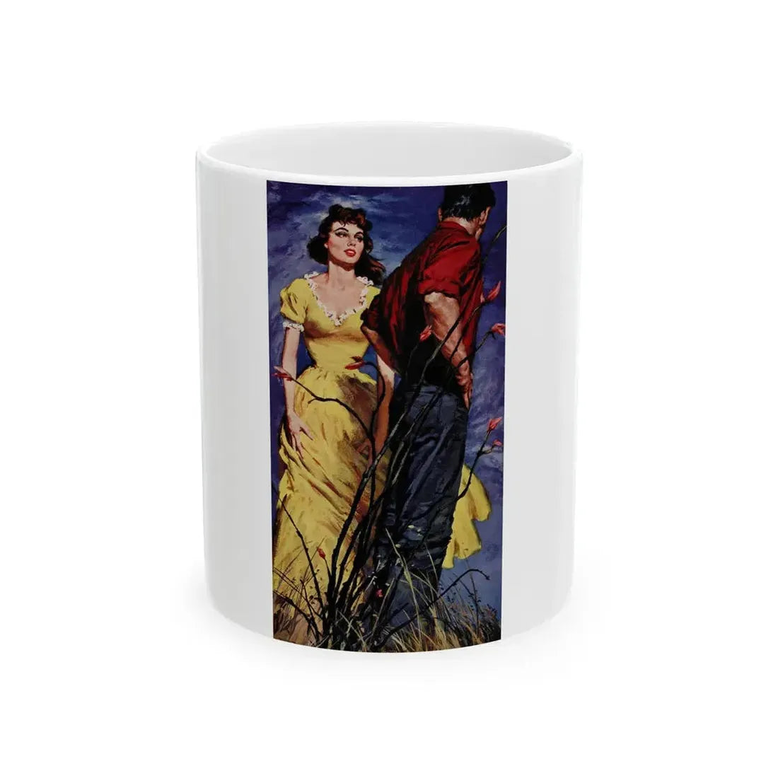 Hand Me Down Bride by Irene Wempe, The Saturday Evening Post, October 12, 1957 - White Coffee Mug 11oz - Go Mug Yourself