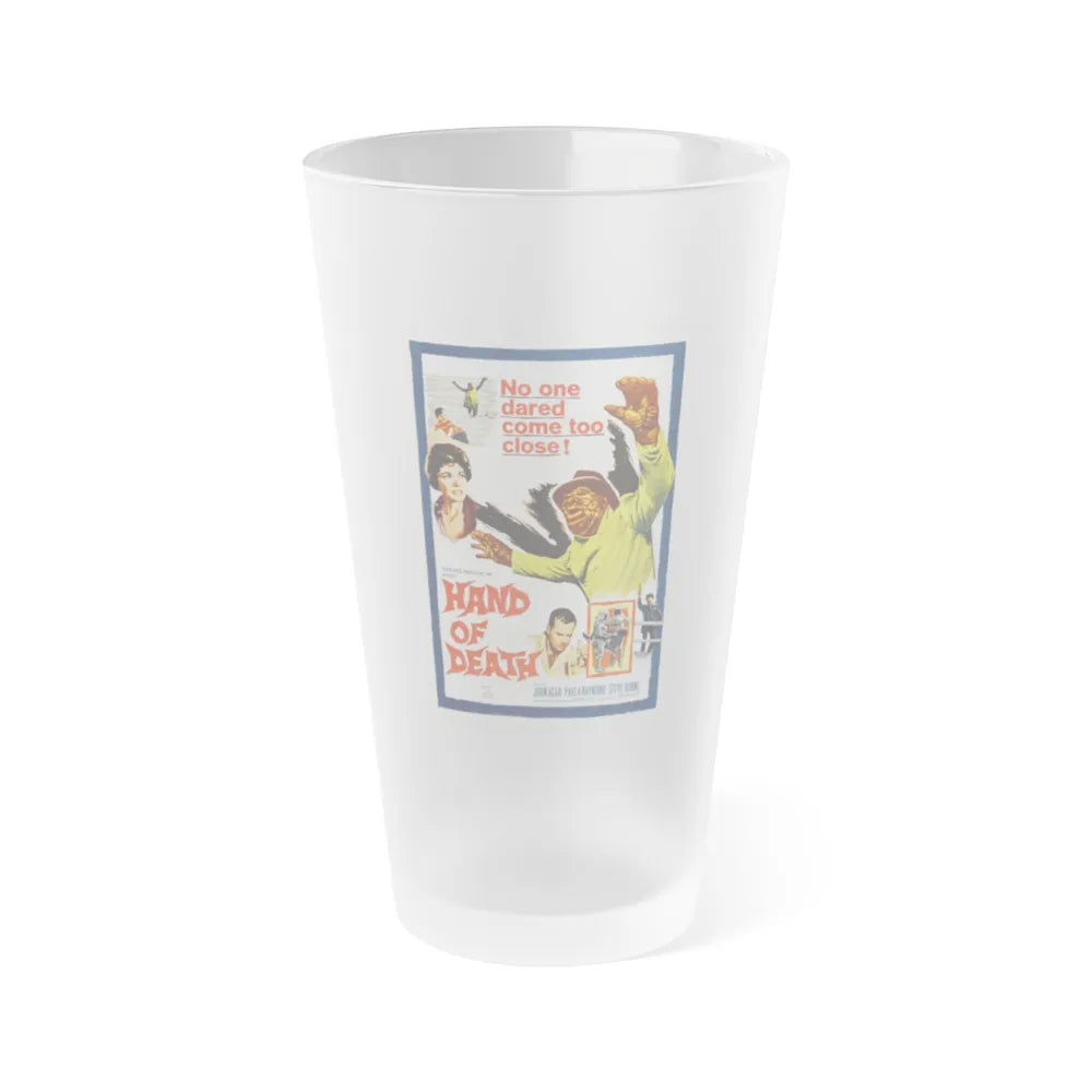 HAND OF DEATH 1962 Movie Poster - Frosted Pint Glass 16oz-16oz-Frosted-Go Mug Yourself