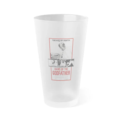 HAND OF THE GODFATHER 1972 Movie Poster - Frosted Pint Glass 16oz 16oz Frosted - Go Mug Yourself