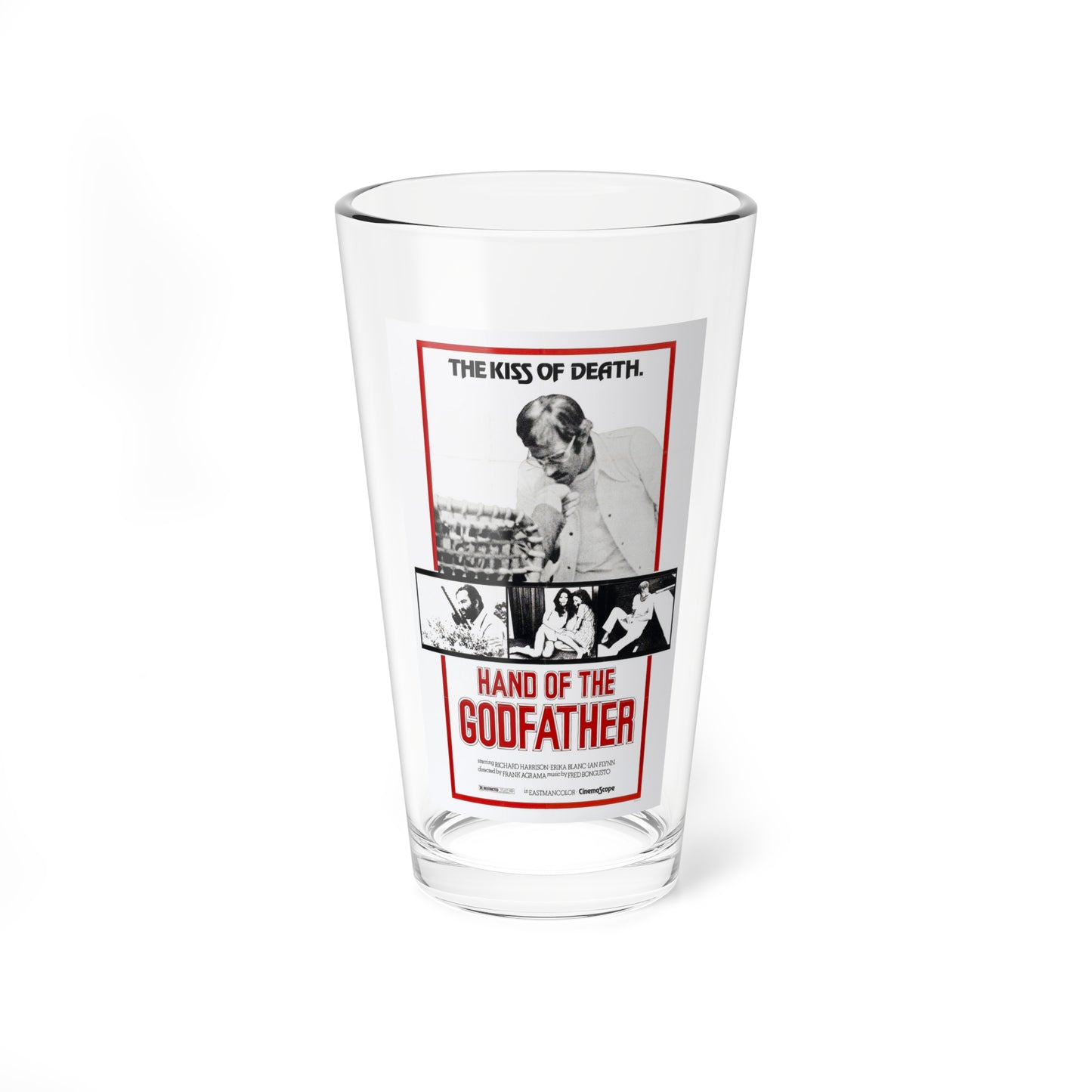 HAND OF THE GODFATHER 1972 Movie Poster - Pint Glass 16oz-16oz-Go Mug Yourself